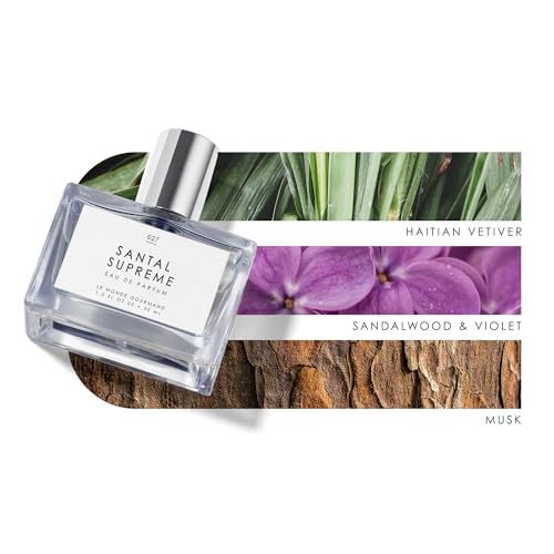 Image of Le Monde Gourmand Santal Supreme Spray Eau de Parfum - Sandalwood, Violet, Musky Perfume Notes - 1 fl oz (30 ml)