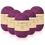 Ensemble de laine de qualité supérieure : ce fil à crochet contient un total de 5 pelotes de laine d'un poids d'environ 45 g. Chaque pelote est lumineuse et intense, bon choix de couleurs. C'est un bon choix si vous avez besoin d'un peu de chaque couleur pour un petit projet ou à des fins d'entraînement. Aiguilles à crochet recommandées : 3,5–4,5 mm, Aiguilles à tricoter recommandées : 4,5–5,5 mm