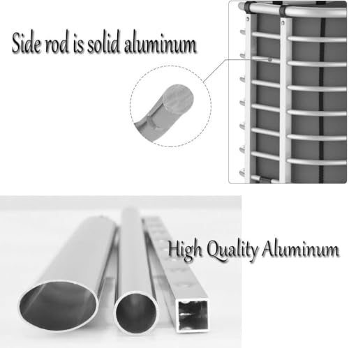 Carrito Ligero de Aluminio para Escaleras con Ruedas Giratorias, Carro Plegable para Compras con Gran Capacidad miniatura 5