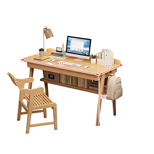 Bureau d'ordinateur compact en bambou pour organiser les petits espaces - 3