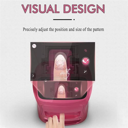 Automatic Smart 3D Art Nail Printer, Digital Mobile Nail Art Printer - Mini Portable Nail Painting Machine Control Through Free Mobile App, for Beauty & Personal Care for Girls' Home Nails - Image 6