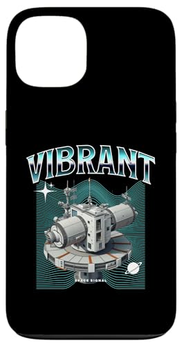Protégez votre smartphone des chutes avec la coque iPhone 13 Station Spatiale rétro Sci-Fi