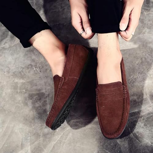 Casual Soft Flat Bottomed Walking Boat Men's Sliding Sleeve Driving Shoes Lightweight2