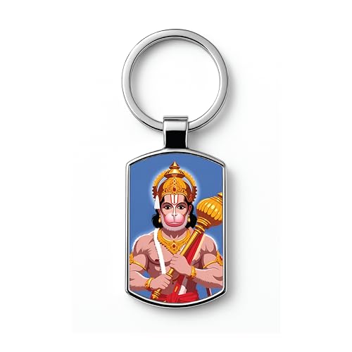 Image of Stylish Metal Keychains with Permanent Glossy Print - Inspirational Quotes & Spiritual Designs - Perfect Key chains for loved ones, Personal Use, Gifts & Return Gifts