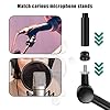 AIEX 4pcs Microphone Extension Tube,5/8 Inch Male to 5/8 Inch Female Mic Stand Extender with 2pcs Metal Adapter for Desk Stands and Arm Stands(Black) #3