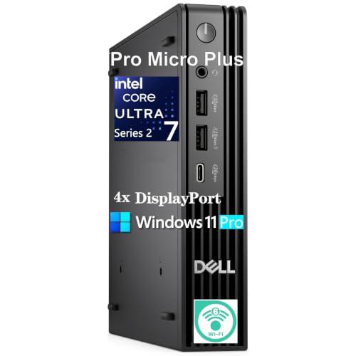 Image of Dell Pro Micro Plus Desktop Computer, Intel Ultra 7 265, 32GB RAM 1TB SSD