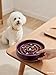 Ceramic Slow Feeder Dog Bowls with Anti-Slip, Slow Feeder & Non-Slip Design, Boredom and Anxiety Reducer, Suitable for All Breed Dogs and Cat (Ceramic-Purple)