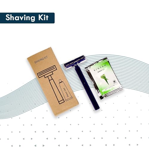 Image of (Pack Of 25) Hotel Shaving Kit | Razor & Shaving Gel kit | Hotel Toiletries Kit | Shaving Gel Pouch | Hospital Toiletrey | Desposible Shaving Set