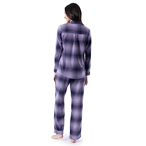 Wrangler womens Long Sleeve Flannel Top and Pant Pajama Set2