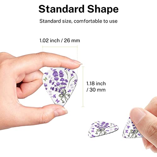 ASDTEHCY Lot de 6 médiators en celluloïd en forme de fleur violette, fins, moyens et lourds pour guitares acoustiques… - Les Beatles, Paul McCartney, John Lennon, RIngo Starr, George Harrison ASDTEHCY Lot de 6 médiators en celluloïd en forme de fleur violette, fins, moyens et lourds pour guitares acoustiques… – Image 8