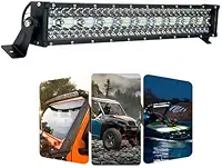 Barra Led Curva 390w 12v 24v Truck Caminhão Carreta Barco Carro Caminhonete Pick-up