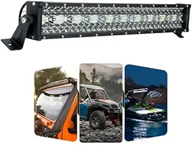 Barra Led Curva 390w 12v 24v Truck Caminhão Carreta Barco Carro Caminhonete Pick-up