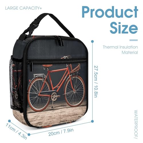 3Pcs Backpack Sets Cruiser Bike Print Travel Daypack 3 in 1 Lightweight Backpack Set with Lunch Bag And Cosmetic Bag4