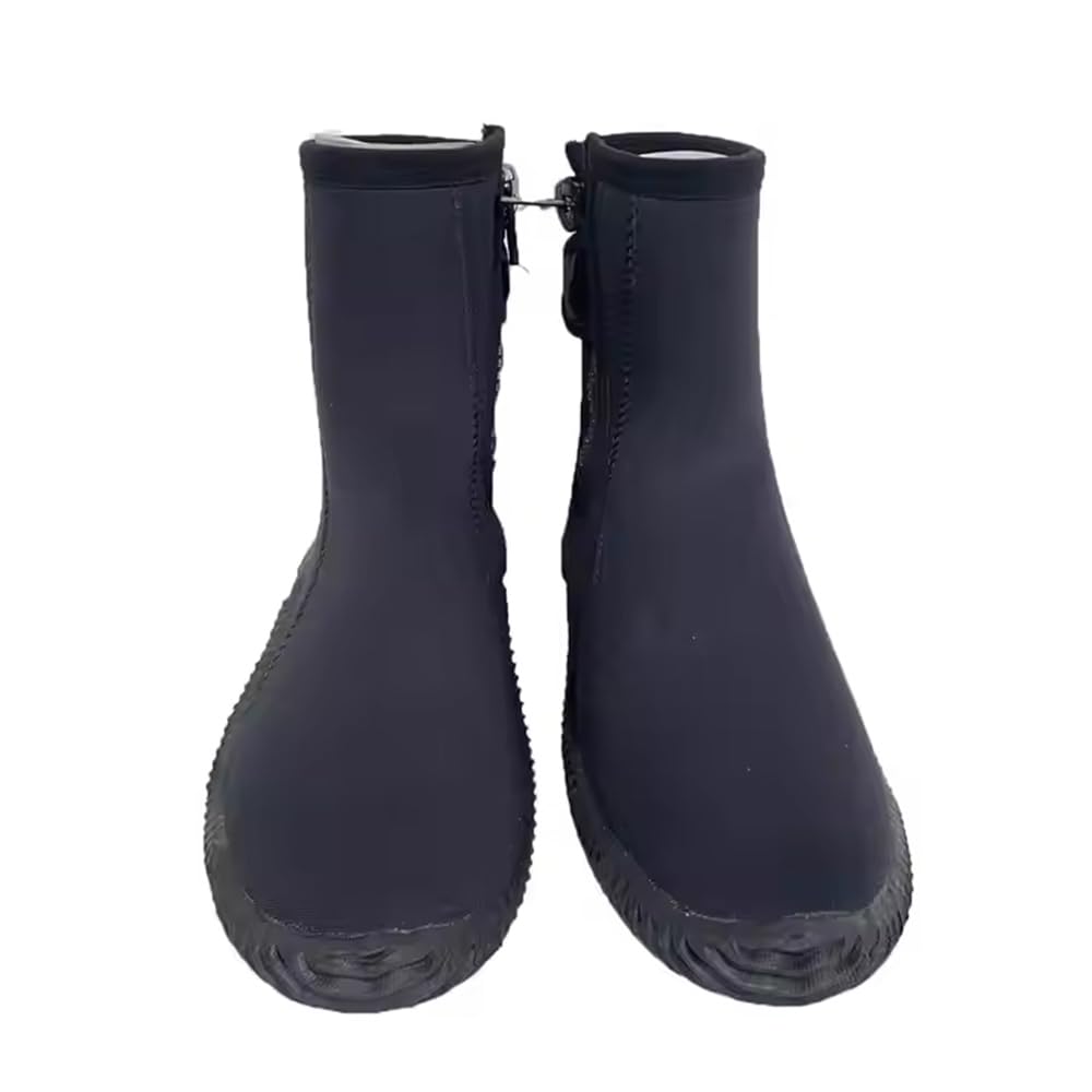 JCS Unisex Neo Style High-Cut Neoprene Boots with Side Zipper, 5mm, Men's Size: 8