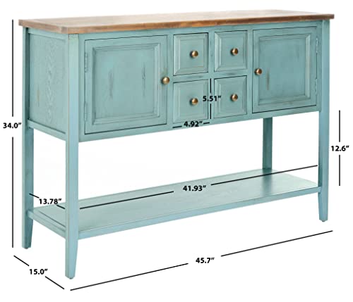 Safavieh American Homes Collection Charlotte Distressed Light Blue Sideboard #TOP1