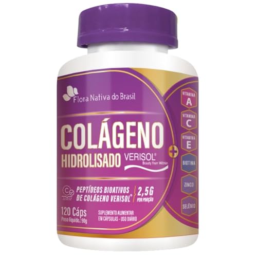 Colágeno Verisol com Vitaminas e Minerais 120 cápsulas - Flora Nativa