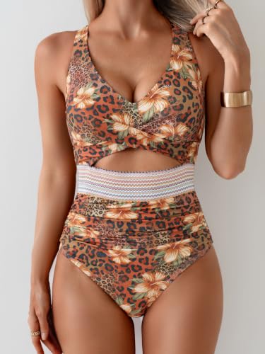 Image of B2prity Women's One Piece Swimsuit Tummy Control High Waisted Bathing Suit