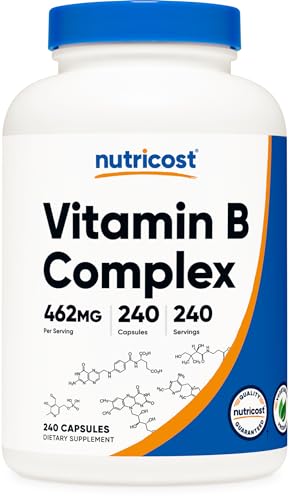 Nutricost ZL08083 Vitamin B Complex 462Mg, 240 Capsules cover