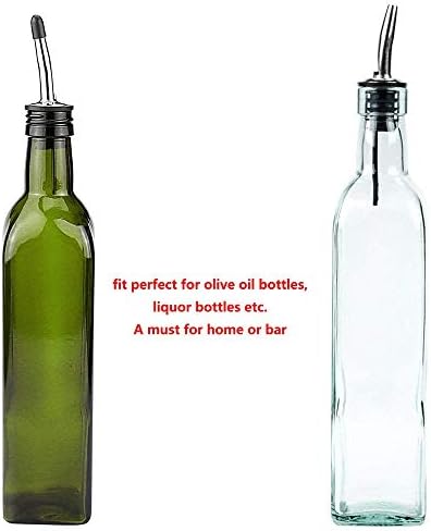 Spirits Pourer Bottle Pour Spouts for Oil and Liquor Speed Pourer with Dust Cap Set of 7