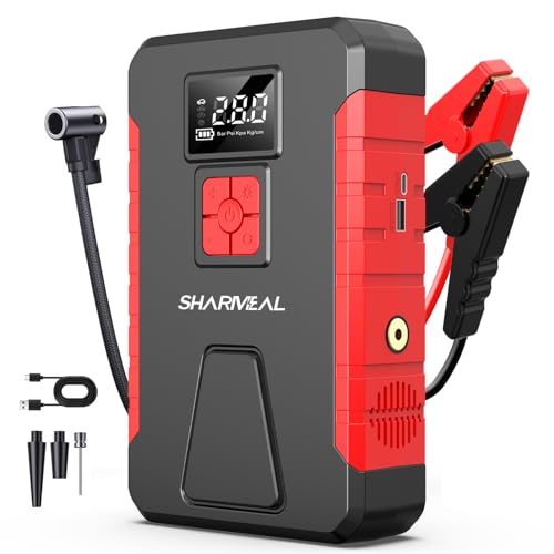 Sharmeal Car Jump Starter 5000A, Jump Starter Battery with Air