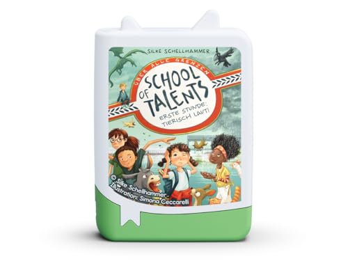 tonies Hörfigur für Toniebox, Book, School of Talents Bd.1 Erste Stunde: Tierisch laut, Hörspiel für Kinder ab 8 Jahren, Spielzeit ca. 173 Minuten
