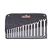 Wright Tool 952 Full Polish Metric 12 Point Combination Wrench Set, 7mm-22mm (15-Piece)
