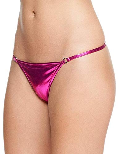 Image of Women's Faux Leather & Spandex G-Strings (Pack of 1)