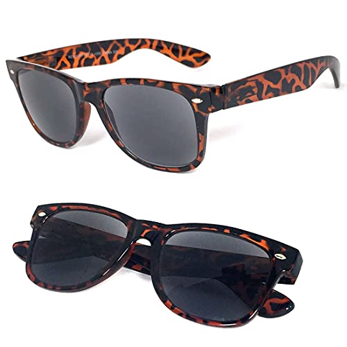 VeryHobby EyeCool, Classicr Full Reader Sunglasses. Includes Case and Cleaning Cloth (+1.50, Tortoise Brown)