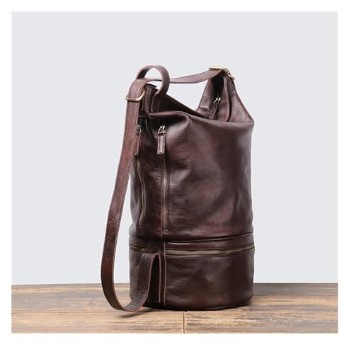 Genuine Leather Messenger Crossbody Bag For Men Outdoor Hiking Cowhide Bag For Men Camping Travel Bag4