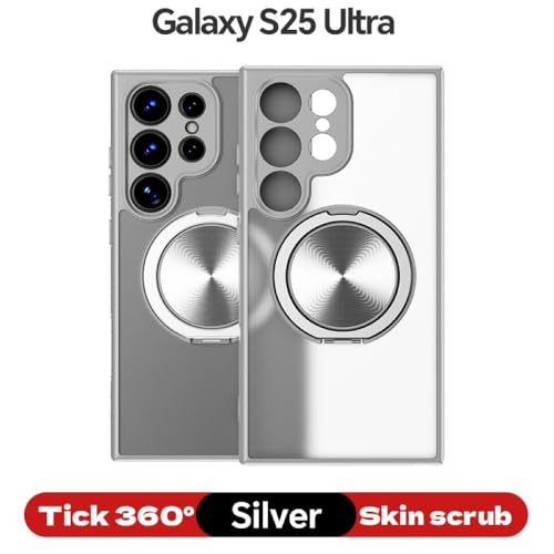 Coque Samsung Galaxy A15 argent antichoc silicone rigide anneau support - 2