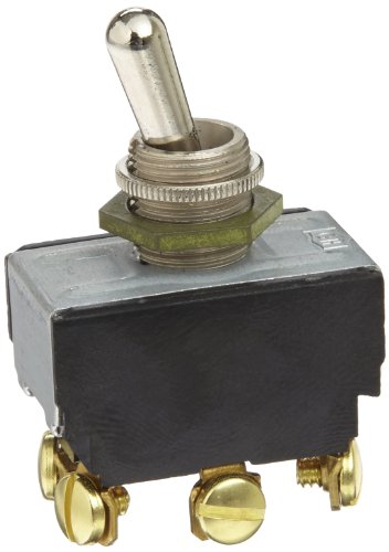 Eaton 7562K4 General Purpose Toggle Switch, AC Rated, Screw Termination, On-Off-On Action, DPDT Contacts