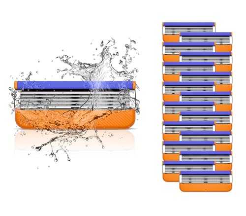 Cuchillas de repuesto para maquinilla de afeitar húmeda – Compatible con Gillette Fusion 5 – Recambio para maquinilla de afeitar (16 unidades)