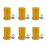 EKIONBY (6 PCS) 04152-YZZA4 Engine Oil Filter Kit compatible for Toyota Tundra Sequoia Land Cruiser