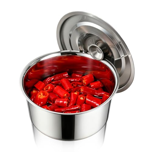 Soup Pot, Stainless Steel Stock Pot with Lid Stockpot for Cooking Induction Cooking Pot for Pasta, Soup, Spaghetti (12cm)