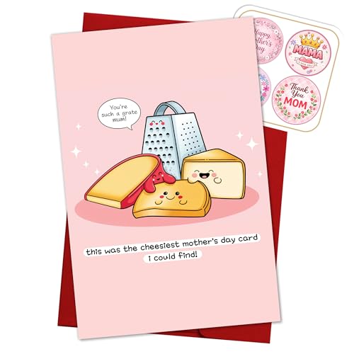 Adorable Mother's Day Card for Mom, Mothers, Wife, GrandMother, Nana from Daughter, Son, Kids, Husband - Heartfelt Message Perfect for Mother's Day, Birthday, Thank You, Special Occasions M55