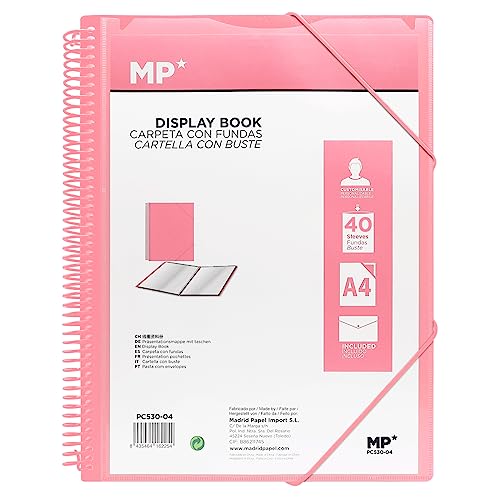 Grafoplas Plastic Sleeves A4 40 Clear Inserts Rigid Polyfoam Cover Durable And Ultra Light Mint PVC Spiral Minimal Perfect For Documents