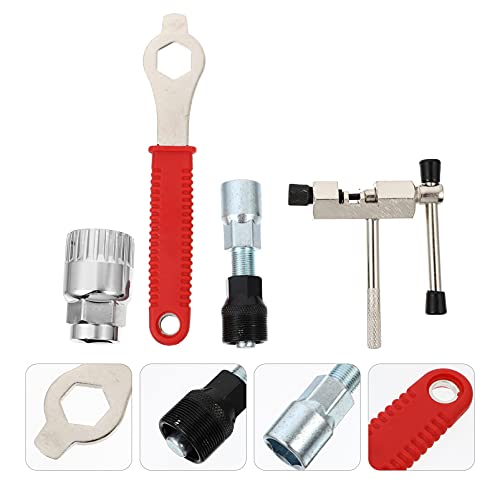 BESPORTBLE 4Pcs Mountain Bike Repair Tool Kit de Bicicleta Crank Extrator Removedor de Suporte Infer