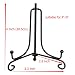 Tincogo (2 Piezas) Hierro Pantalla Soporte Negro Hierro Caballete para Libros de...