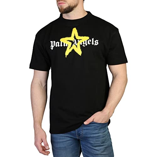 Palm Angels PMAA001C99JER024 Camiseta, Negro , S