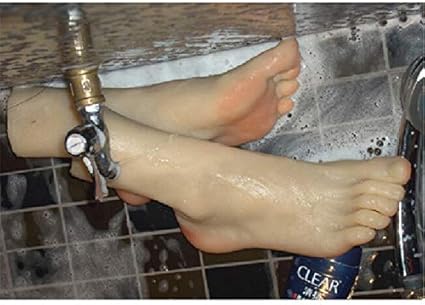 Pies o manos de silicona, Pie de maniquí femenino de silicona, 36A Silicona realista Cuerpo de maniquí de pie femenino real Fotografía de vasos sanguíneos Zapato de seda Medias Joyería Modelo síl