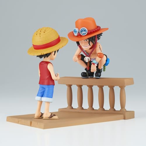 Figurine Banpresto One Piece Monkey D Luffy & Portgas D Ace World Collectable Log Storie - vue 4