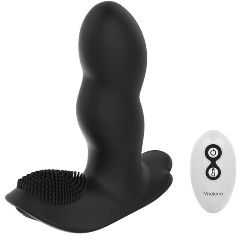 Massageur télécommandé NALONE LOLI noir avec modes vibrants intenses pour moments de détente