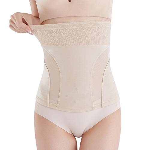 COUTUDI - Entrenador de Cintura para Mujer para pérdida de Peso, corsé Postparto, Control de Barriga, Transpirable, cartílago, Cintura elástica, Ropa Interior, Amarillo cálido, XX-Large