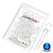 Chanzon 100 pcs 5mm Blue LED Diode Lights (Clear Round Transparent DC 3V 20mA) Super Bright Lighting Bulb Lamps Electronics Components Light Emitting Diodes