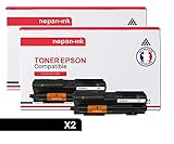  NOPAN-INK - x2 Toners - C13S050435 (Noir) - Compatible pour Epson Aculaser M 2000 Epson Aculaser M 2000 D Epson Aculaser M 2000 DN Epson Aculaser M 2000 DT Epson Aculaser M 2000 DTN