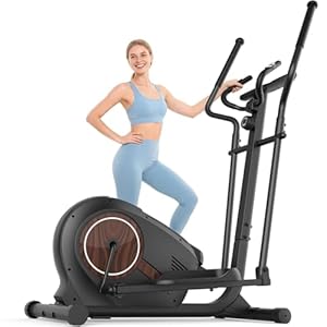 ANCHEER Elliptical Exercise Machine, Elliptical Machine for Home with Hyper-Smooth Magnetic Resistance,Elliptical Trainer with 14Levels, 15.5″-18″ Stride 500lb Loading, Home Gym 95% Pre-Assembled