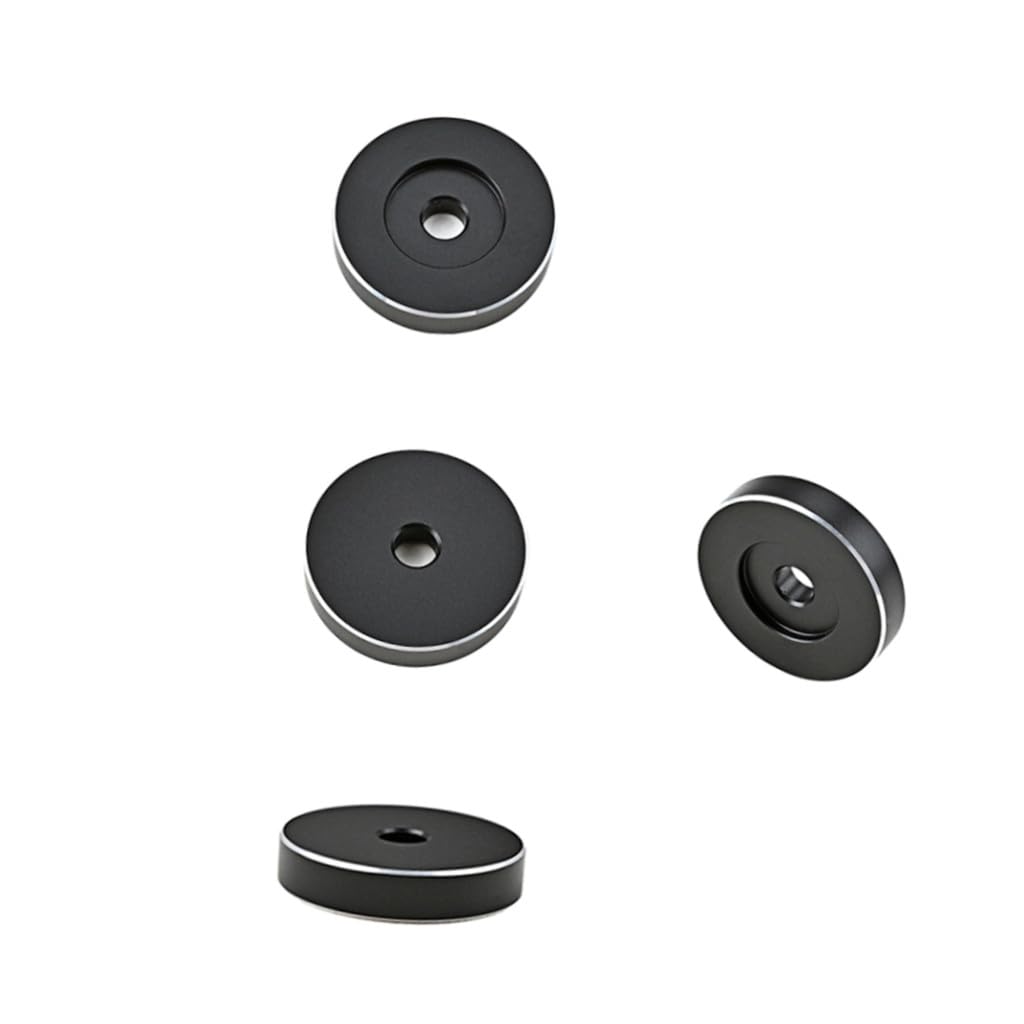 Uonlytech 4pezzi Adattatore Per Giradischi Alluminio Accessorio Per Lettori Di Vinile Design Pratico e Resistente Facilita Ascolto Della Musica Compatibile Con Dischi Vinile