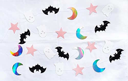 94 Pcs Little Boo Party Kit Little Boo Banner Cake Topper Boo Skeleton Bat Mylar Balloons For Pink Black Girl Halloween Baby Shower The Spooky One Halloween 1St Birthday Party Decorations #TOP4