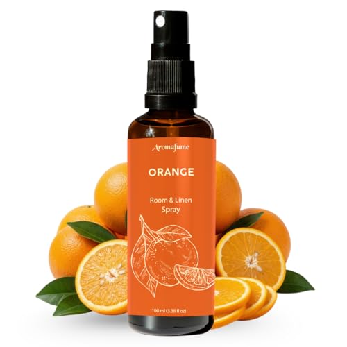 Orange Room Linen & Pillow Spray by Aromafume | 100ml/3.38 fl oz | with Pure Orange Essential Oil | Aromatherapy Spray | Mist for Bedding Fabrics