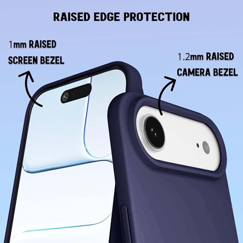 Image of Kratos Active Grip Silicone Case Cover Compatible with iPhone 17 Air - Enhanced Protection, Wireless Magnetic Charging Case with Raised Edge Camera & Screen Protection, Shock-Resistant Design Blue